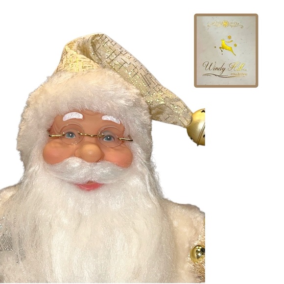 Windy Hill white champagne gold silver Santa 16” in inch - Picture 3 of 3